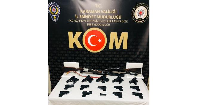 Karaman’da silah kaçakçılığından gözaltına alınan 1 kişi tutuklandı
