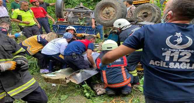 Ordu’da devrilen traktörün altında kalan baba hayatını kaybetti
