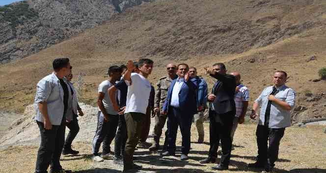 Vali Akbıyık, hafriyat döküm alanını denetledi