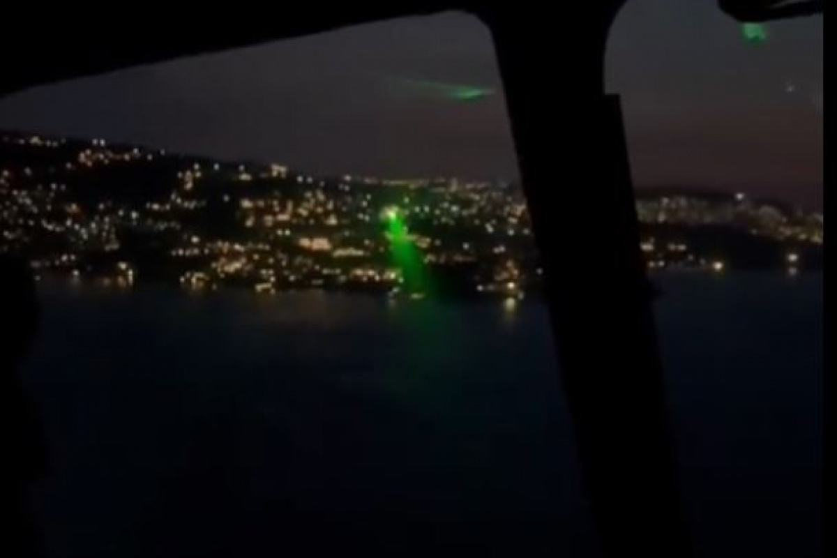 Helikopterine lazer tutulan pilot: 'Lazer geçici körlüğe neden olabilir ve sonuçları çok kötü olur'
