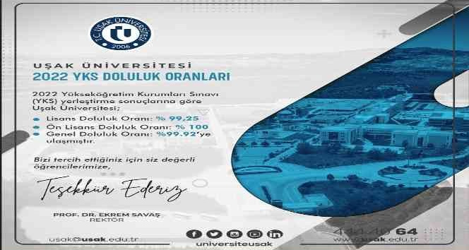 Uşak Üniversitesi’nde kontenjanlar yüzde 100 doldu