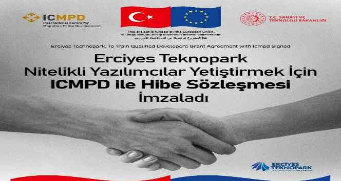 Erciyes Teknopark, nitelikli yazılımcılar yetiştirmek için ıcmpd ile hibe sözleşmesi imzaladı