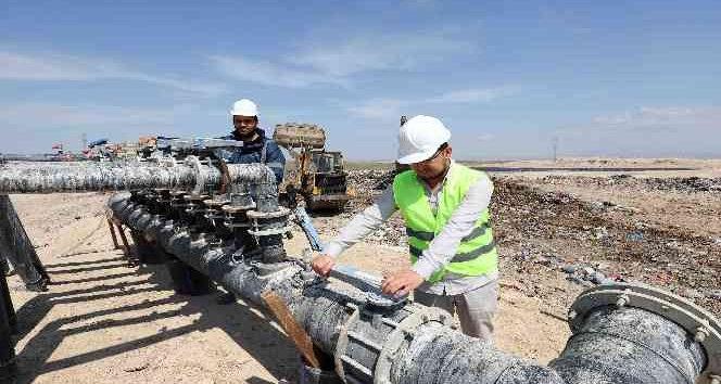 Aksaray’da katı atık depolama tesisinde atıklar enerjiye dönüşüyor