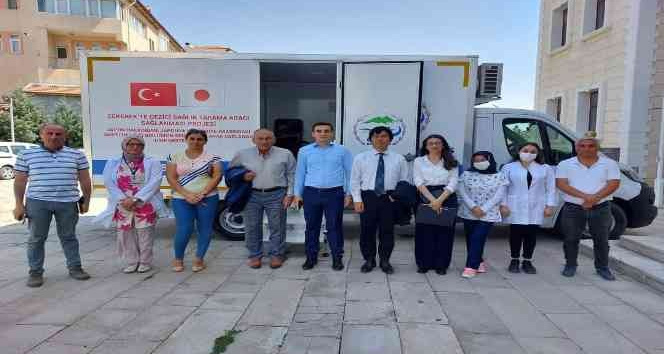 Japon yetkililer, gezici sağlık tarama aracı için Yozgat’a geldi