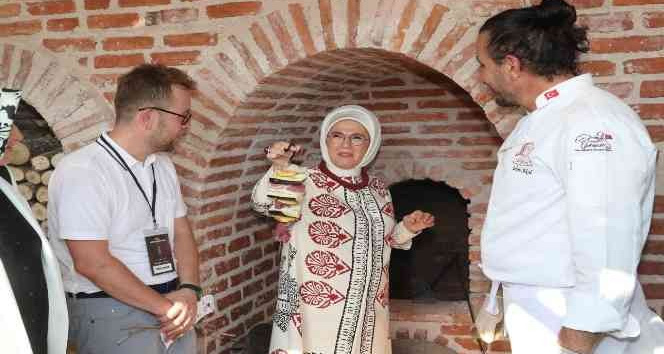 Emine Erdoğan, Gastronomi Festivali’nde Tokat mutfağını gezdi