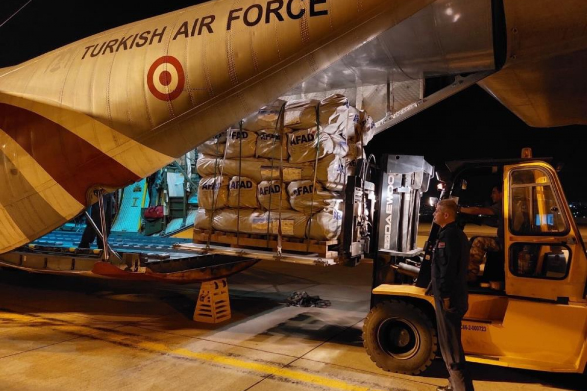 MSB: &#039;İnsani yardım malzemelerini taşıyan TSK’ya ait iki uçağımız daha Ankara Etimesgut Havaalanı’ndan hareket etti&#039;