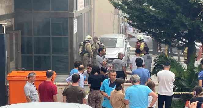 Sait Çiftçi Devlet Hastanesi’nin ek hizmet binasında yangın