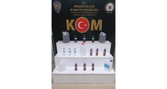 Kırşehir’de sahte alkol operasyonu: 3 gözaltı