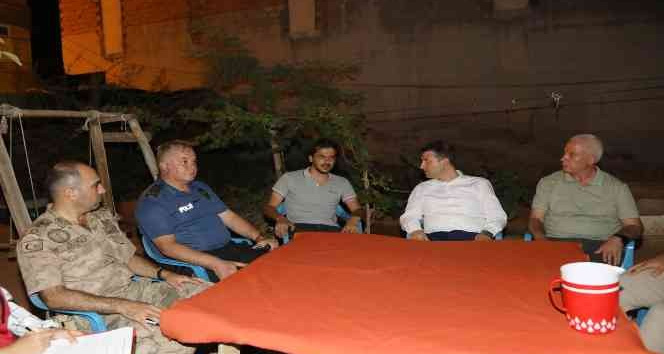 Kaymakam Cıdıroğlu vatandaşları ziyaret edip sorun dinledi