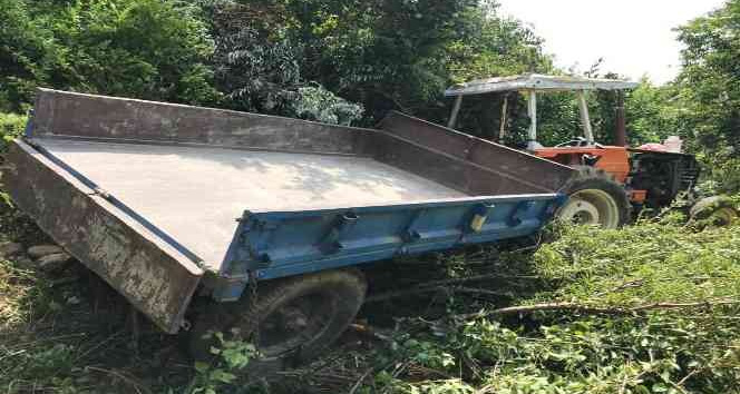 Portakal bahçesine uçan traktörün sürücüsü yaralandı