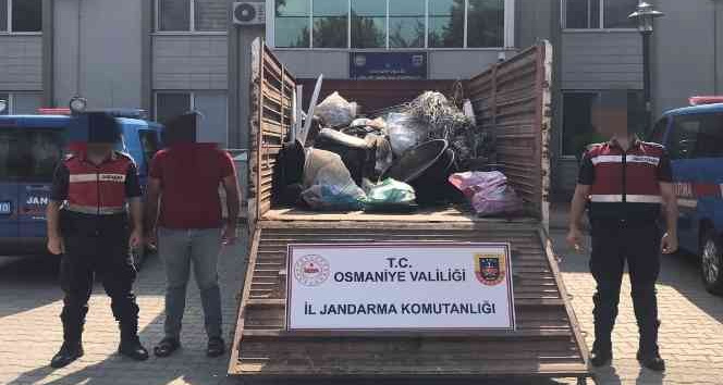 Evlerden bakır kazan ve leğen çalan şüpheli yakalandı