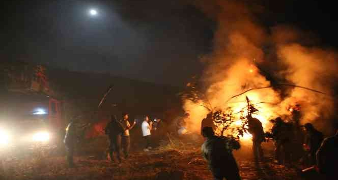 Sanatçı Aydın Aydın’ın ‘Tırpankeş’ filminin setinde korkutan yangın