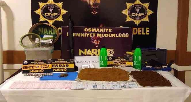 Osmaniye’de uyuşturucu operasyonlarına 7 tutuklama