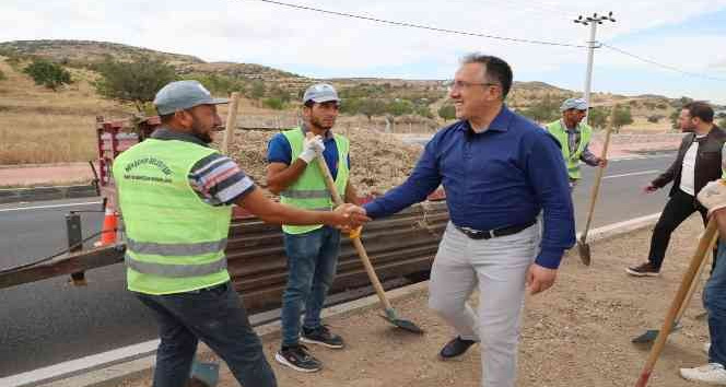 Başkan  Savran, çalışma alanlarını inceledi
