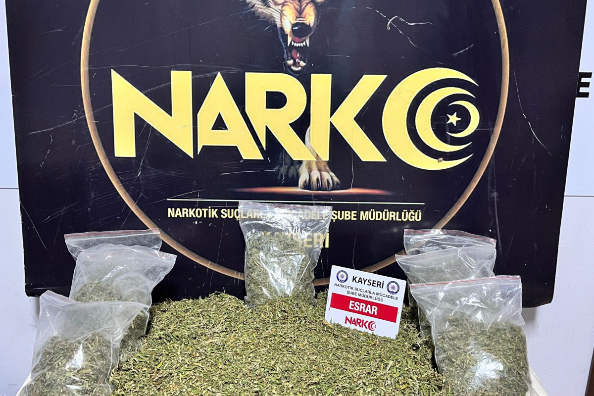 Kayseri'de uyuşturucu operasyonu: 2 gözaltı!