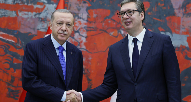 Cumhurbaşkanı Erdoğan, Sırp mevkidaşı Vuçiç ile görüştü