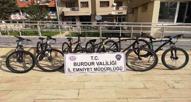 Burdur’da 10 bisikleti çalan hırsız yakalandı