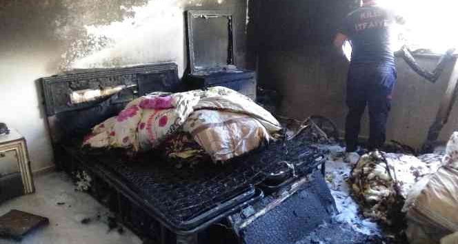 Kilis’te ev yangını