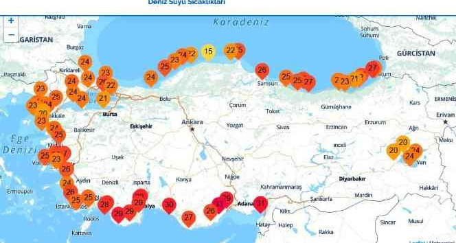 Samsun’da deniz suyu sıcaklığı 26 derece