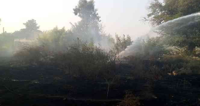 Kadirli’de çıkan yangın evlere ulaşmadan söndürüldü