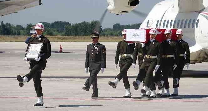 Şehidin naaşı Tokat’ta