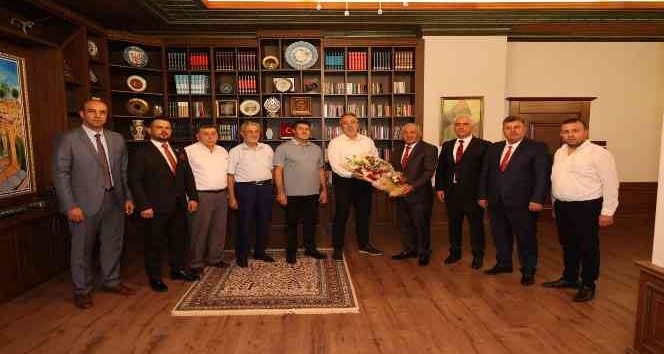 Ahilik Kutlama heyeti Başkan Savran’ı ziyaret etti