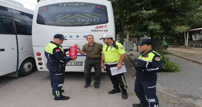 Keşan’da öğrenci servislerine ortak denetim