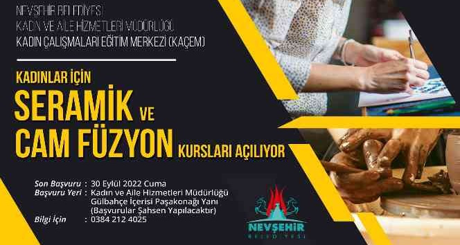 KAÇEM’de seramik ve cam füzyon kursları açılacak