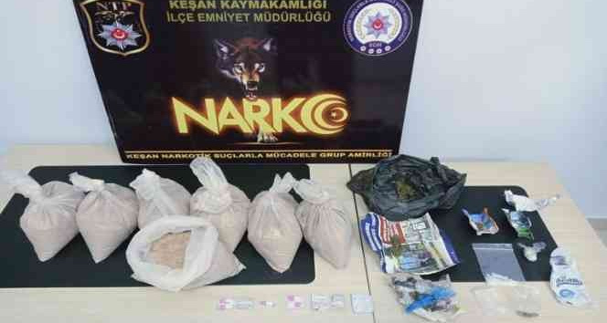 Keşan’da 6 kilo eroin ele geçirildi