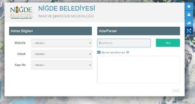 Vatandaş, Niğde Belediyesi’nin “e -imar uygulamasını”ndan memnun