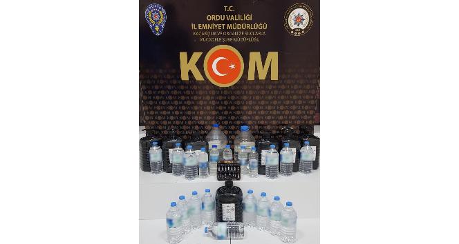 Ordu’da sahte alkollü içki operasyonu