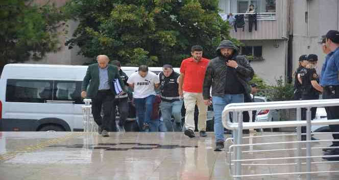 Ordu’da silahlı olaylara karışan 8 kişi adliyeye getirildi