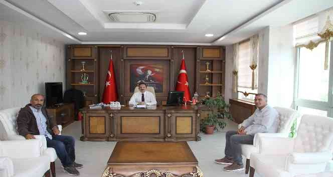 Gazetecilerden Kaymakam Bayram’a ziyaret