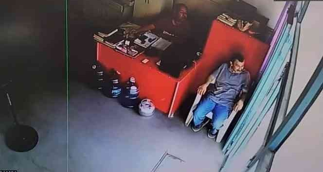 Önce kaza yaptı, ardından iş yerine daldı