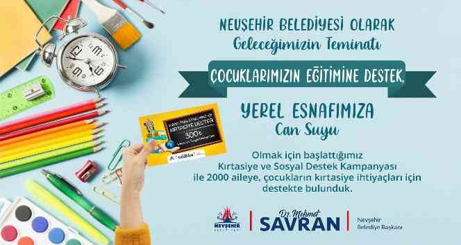 Başkan Savran’dan öğrencilere kırtasiye desteği