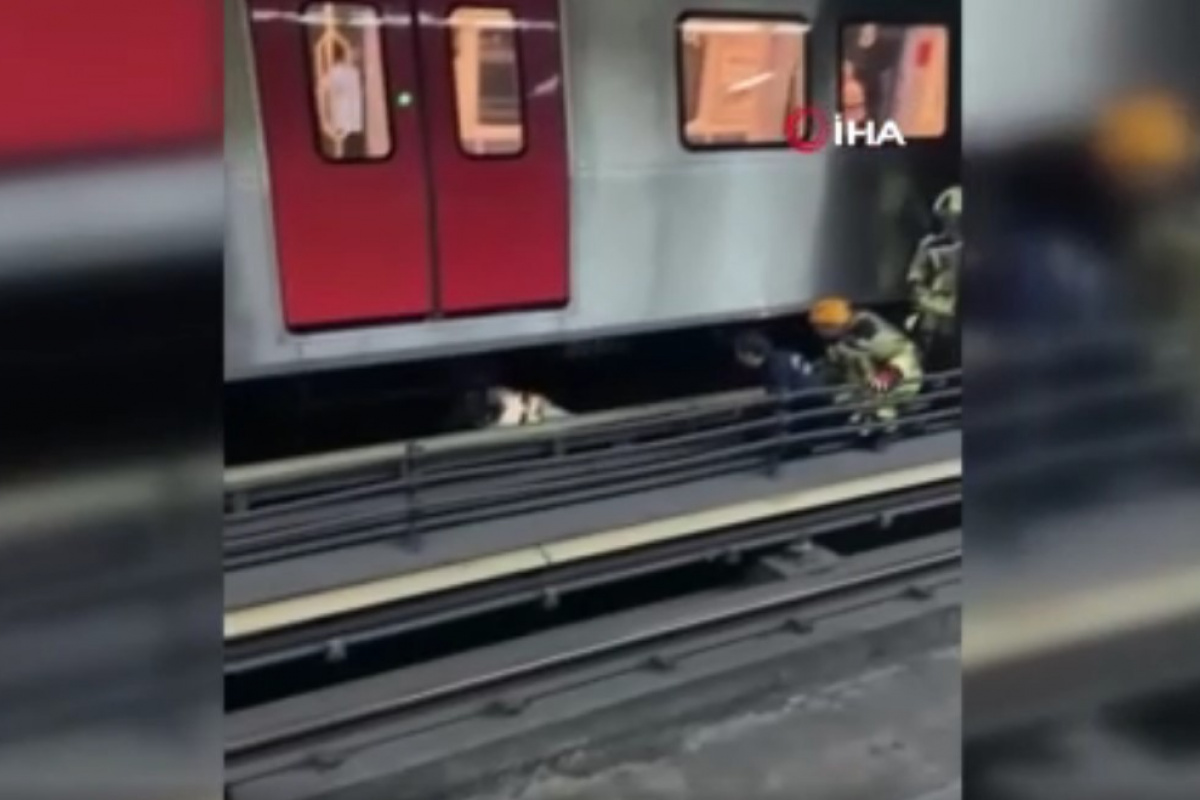 Ankara metrosunda raylara atlayan şahıs yaralı olarak kurtarıldı