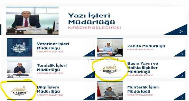 Kırşehir Belediyesi o müdürün fotoğraflarını kaldırdı