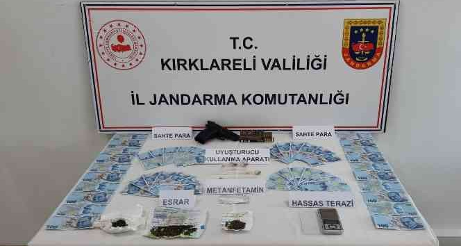 Kırklareli’nde sahte para ve uyuşturucu operasyonu