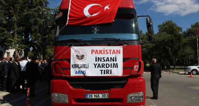 Kırklareli’nden Pakistan’a 3 milyon 130 bin liralık yardım
