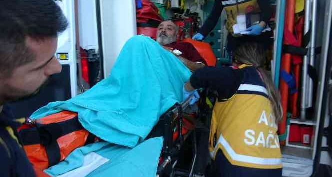 Hurdacıda yangın tüpü patladı: 1 yaralı