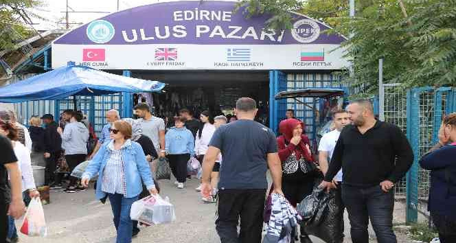 Bulgarlar bu kez Edirne’ye kışlık alışverişi için akın ediyor
