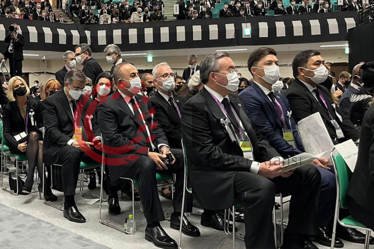 Bakan Çavuşoğlu, eski Japonya Başbakanı Abe&#039;nin cenaze törenine katıldı