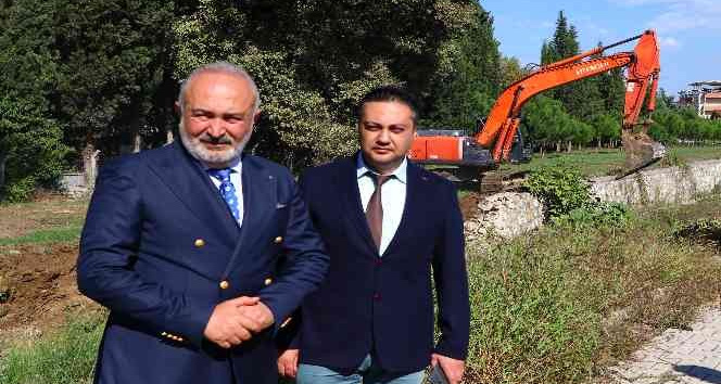 Çiftlikköy’de Gacık Deresi yatağı genişletiliyor