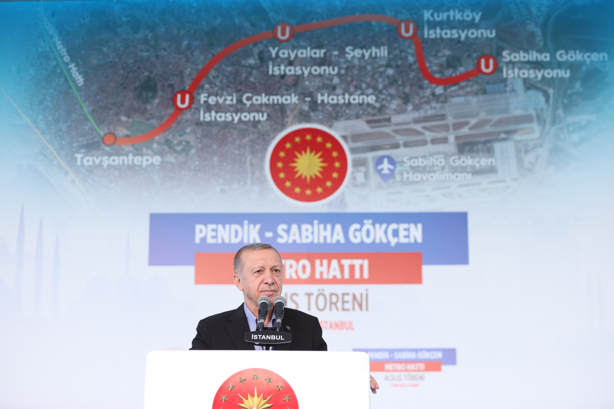 Cumhurbaşkanı Erdoğan'dan Pendik- Sabiha Gökçen Metrosu'nun açılışında önemli açıklamalar