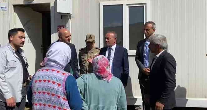 Göle’deki depremzedeler için konteyner kurulumu başladı