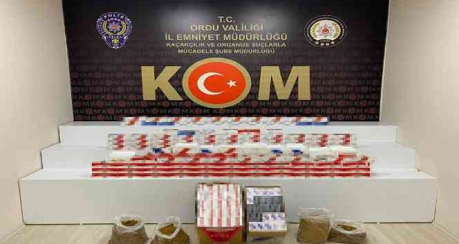 Ordu’da kaçak tütün ve Müsilaj-2 operasyonu