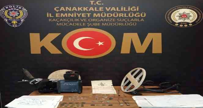 Çanakkale’de tarihi eser kaçakçılığı operasyonu
