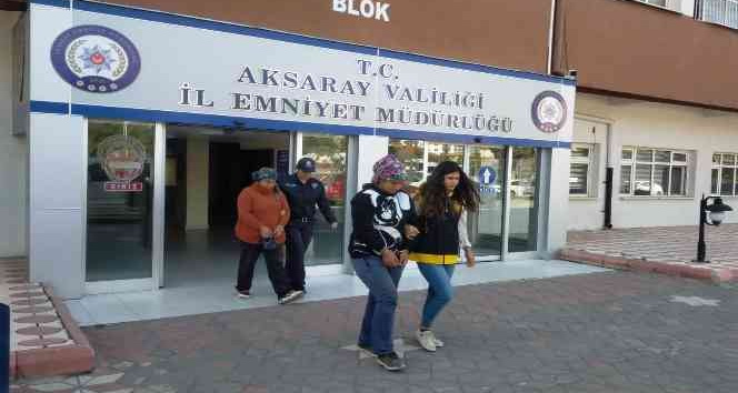 Aksaray’da inşaattan hırsızlık yapan 2 kadın yakalandı