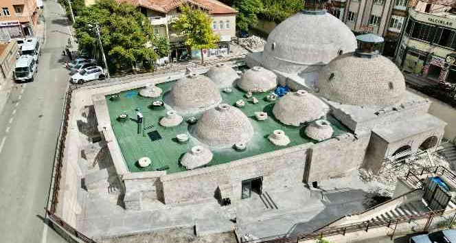 Tarihi Kılıçarslan Hamamı restorasyon çalışmaları ile korunuyor