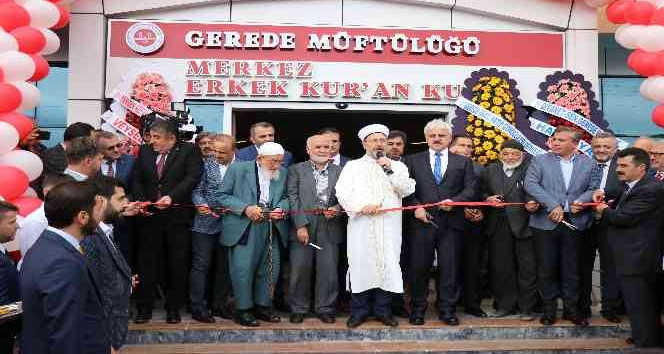 Diyanet İşleri Başkanı Erbaş, Bolu’da Kur’an kursu açılışına katıldı